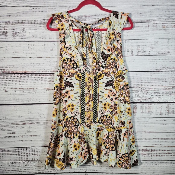 Free People floral tunic mini dress - Picture 7 of 12